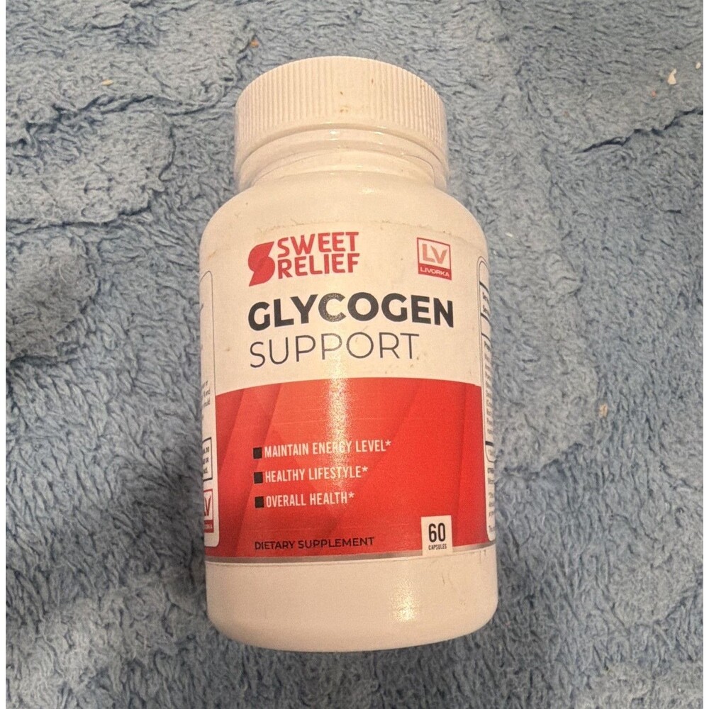 Sweet Relief Glycogen & Energy Support 60 Caps GMO Free Exp 05/2029